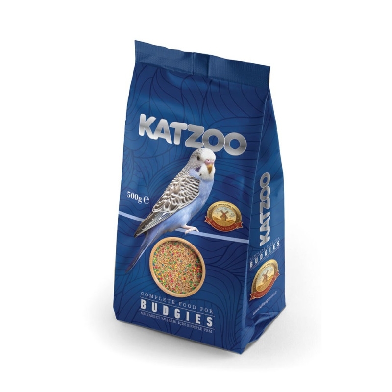 Katzoo Budgie Mix Blue - 500GM